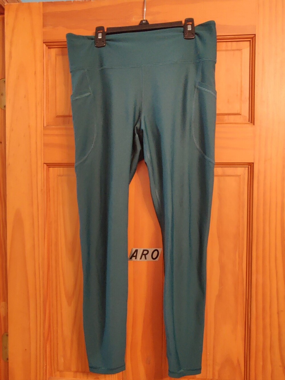 Old Navy Active Powersoft Teal High Rise Go Dry Leggings Womens Size Large